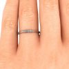 5 Bezel Set Diamond Wedding Ring