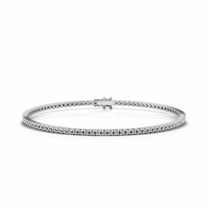 925 Streling Silver Fancy White Diamond Tennis Bracelets