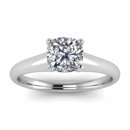 cushion solitaire ring-4