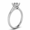 925 Sterling Silver Princess Cut Moissanite Diamond Ring