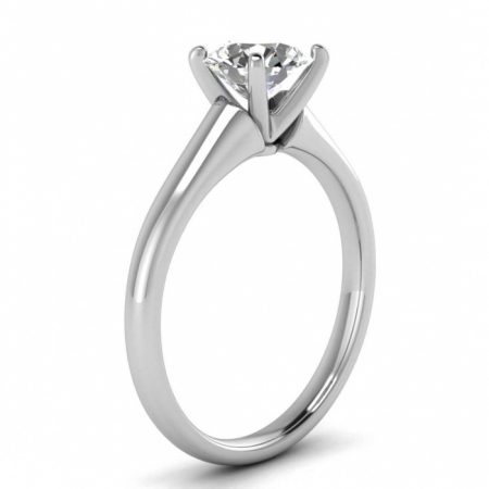 Princess solitaire ring-6