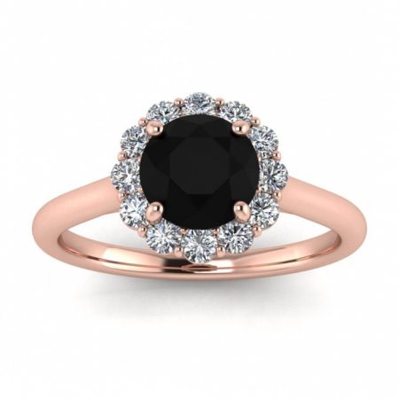 rose open diamond ring-1
