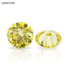 3MM [0.10CT] Yellow Round Excellent Cut Loose Moissanite