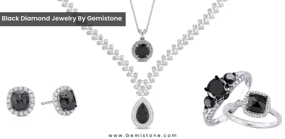 Black Diamond Jewelry By Gemistone