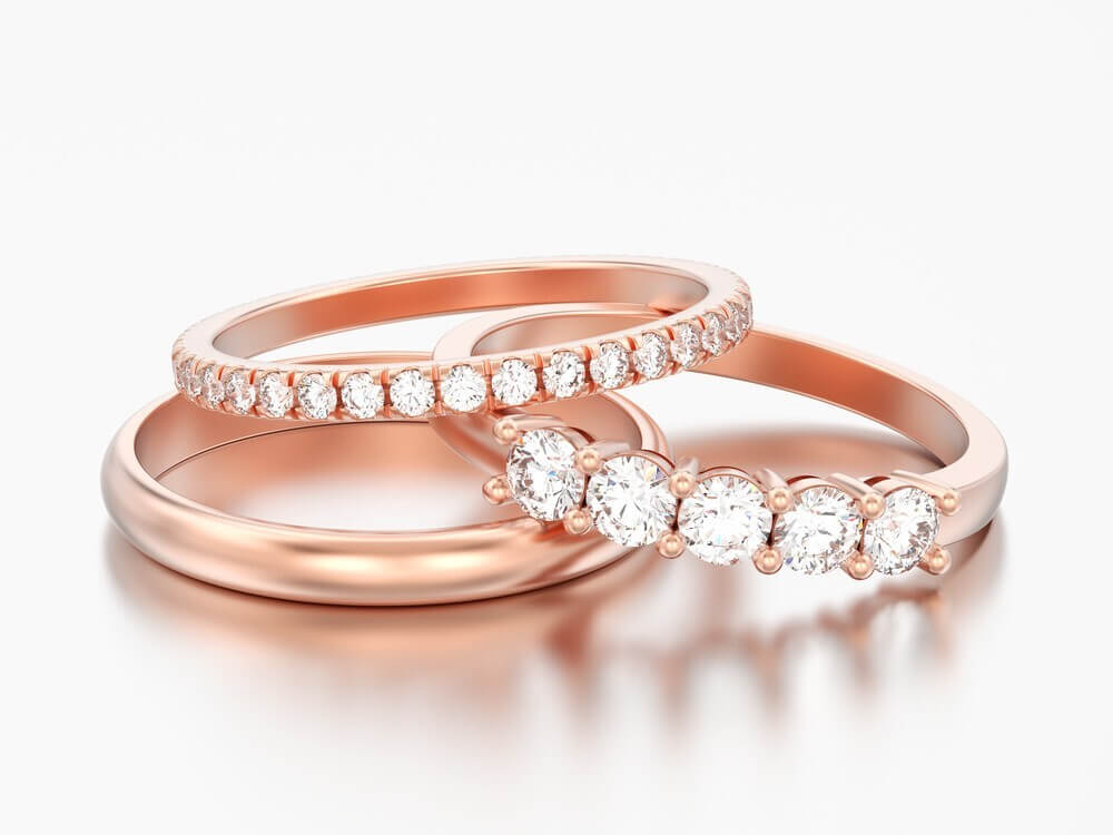 Rose Gold Jewelry, Diamond Rings
