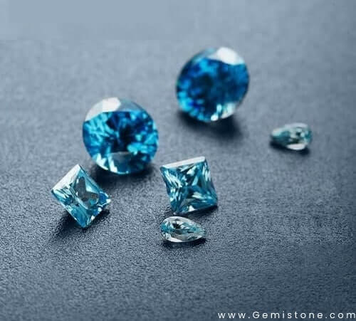 8.50MM [2.50CT] Fancy Blue Color Loose Moissanite Excellent Cut