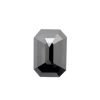1CT [7 x 5MM] Emerald Cut Black Loose Moissanite Diamond