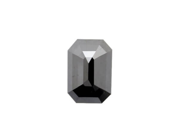 0.8CT [6 x 4MM] Emerald Cut Black Loose Moissanite Diamond