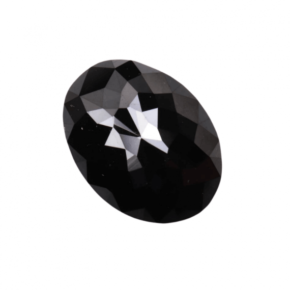 2CT [9 x 7MM] Oval Cut Black Loose Moissanite Diamond