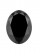 1 Carat Oval Black Moissanite Diamond