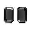 3CT [9 x 7MM] Emerald Cut Black Loose Moissanite Diamond