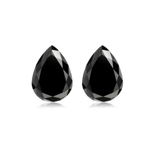 5CT [13 x 9MM] Pear Cut Black Loose Moissanite Diamond