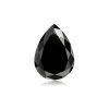 4CT [12 x 8MM] Pear Cut Black Loose Moissanite Diamond
