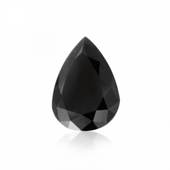 1CT [8 x 5MM] Pear Cut Black Loose Moissanite Diamond