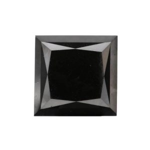 0.6CT [4.50MM] Princess Cut Black Loose Moissanite Diamond