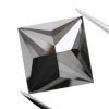0.6CT [4.50MM] Princess Cut Black Loose Moissanite Diamond