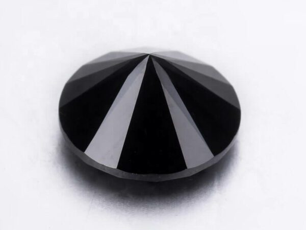 Round Cut Black Diamonds - back View