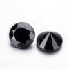 Two Round Cut Black Diamonds