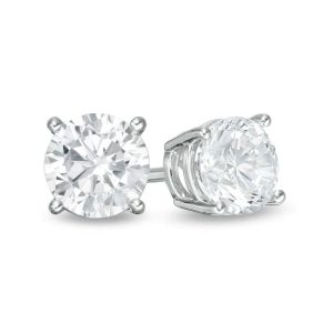 1 Carat Diamond Solitaire Stud Earrings for Men and Women