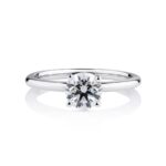 1 Carat Round Solitaire Engagement Ring in 14k Gold