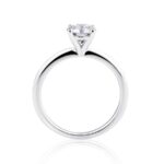 1 Carat Round Solitaire Engagement Ring in White Gold