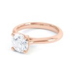 1 Carat Solitaire Diamond Ring in Rose Gold