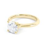 1 Carat Solitaire Diamond Ring in Yellow Gold