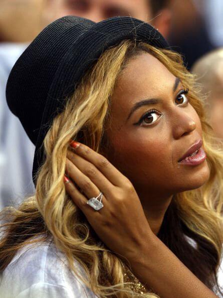 Beyoncé and Jay-Z - Emerald Cut Diamond Engagement Ring