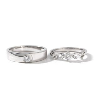 Couple Crown Promise Rings