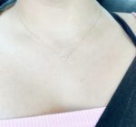 Diamond Letter Necklace - V Letter Necklace
