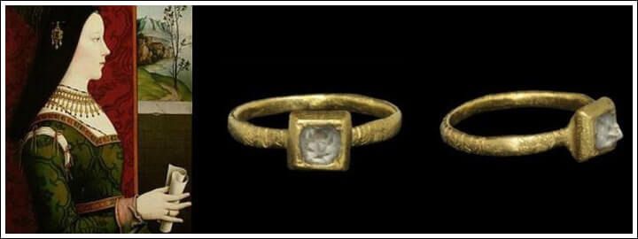 Celebrity, Mary of Burgundy and Archduke Maximilian - Cutting Diamond Engagement Ring