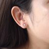 1 Carat Heart Shape Diamond Stud Earrings