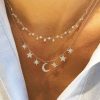 Bezel Signature Diamond Necklace With 19 Diamond