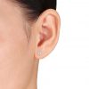 1 Carat Heart Shape Diamond Stud Earrings