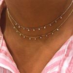 Signature Diamond Necklace With 10 Bezel Diamonds