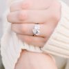 Pear Princess Cut Toi et Moi Diamond Engagement Ring