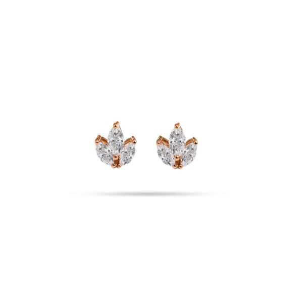 Trio Marquise Diamond Stud Earrings