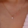 Diamond April Birthstone Necklace