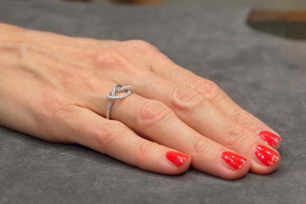 Diamond Knot Promise Rings for Women