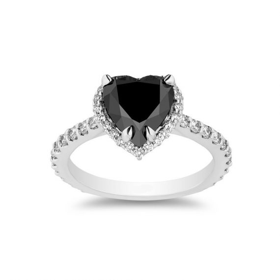 Heart-Shape-Black-Diamond-Engagement-Ring