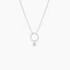 Minimalist Eternity Circle Diamond Necklace
