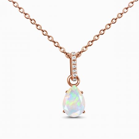 Opal October's Birthstone Necklace