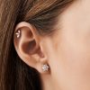 Tapered Baguette Unique Diamond Earrings Stud for Women