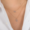 Zodiac Sign pendant 12 Constellation Diamond Pendan Necklace
