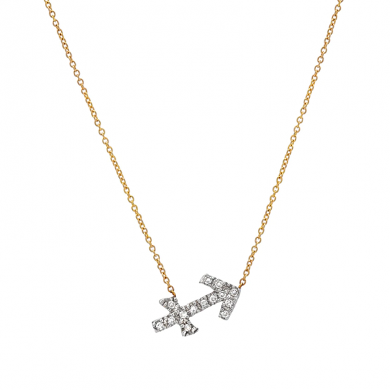 Zodiac Sign pendant 12 Constellation Diamond Pendan Necklace