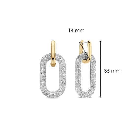Drop Link Chain Earrings For Women