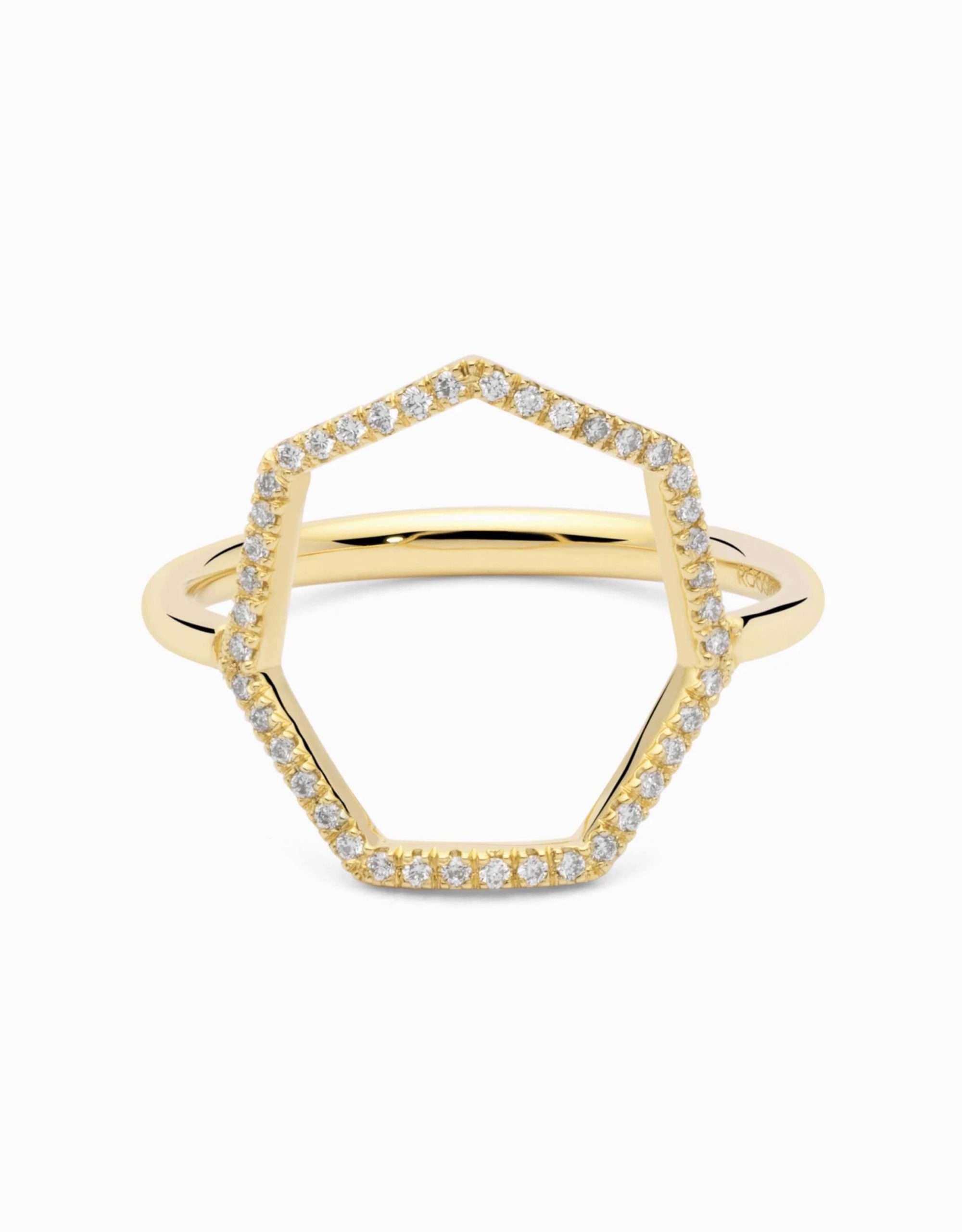 Heptagon Diamond Ring For Women – GemiStone