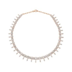 Marquise Cut Diamond Choker Necklace