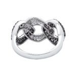 Diamond Cluster Chainlink Ring For Women