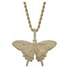 Butterfly Diamond Necklace For Unisex